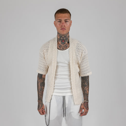 Knitwear Shirt In Ekru